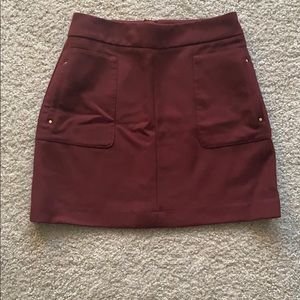 Burgundy Skirt